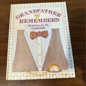 Vintage 80s Grandfather Remembers Memories for My Grandchild Keepsake Book NEW